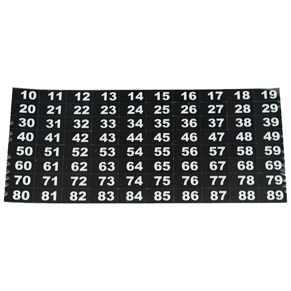 Selection Number Set - Vendnet